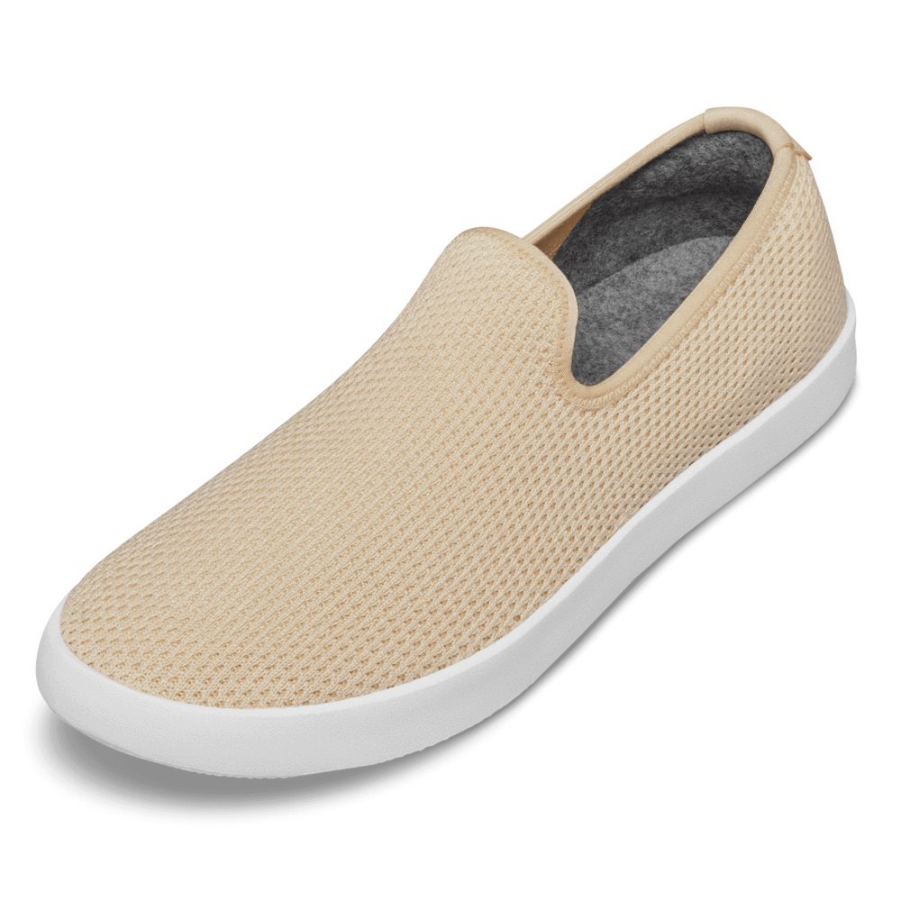 Allbirds Men\'s Tree Loungers - Slip-Ons Khaki - VXH681027